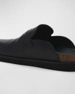 Image 3 of 6: Versace Men's Medusa Leather Mules