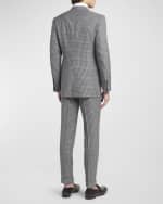Image 5 of 5: TOM FORD Men's Atticus Tattersall Peak-Lapel Suit