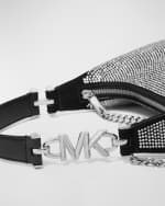 Image 4 of 4: MICHAEL Michael Kors Piper Small Studded Pouchette Shoulder Bag