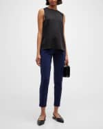 Image 2 of 6: Theory Silk Straight Shell Top