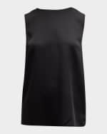 Image 1 of 6: Theory Silk Straight Shell Top