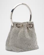Image 4 of 6: Jimmy Choo Bon Bon Micro Crystal Bucket Bag