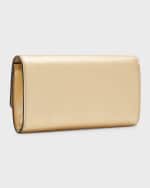 Image 4 of 6: Jimmy Choo Madeline Mini Metallic Crystal Wallet with Chain