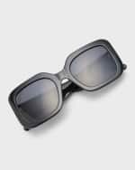 Image 5 of 5: Marc Jacobs J Marc Logo Square Acetate Sunglasses