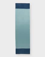 Image 2 of 3: Bajra Ombre Cashmere-Silk Scarf With Pom-Pom Trim