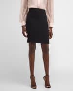 Image 2 of 6: Giorgio Armani Silk Cady Pencil Skirt
