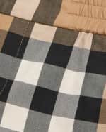 Image 3 of 3: Burberry Boy's Halford Check-Print Shorts, Size 6M-2