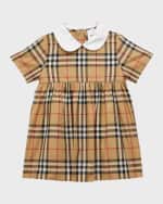 Image 1 of 3: Burberry Girl's Geraldine Check-Print Dress, Size Newborn-18M