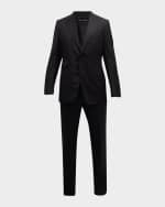 Image 1 of 6: TOM FORD Men's Wool-Silk Master Twill Suit