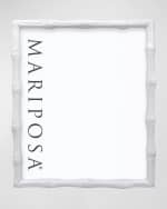 Image 2 of 2: Mariposa Bamboo White Picture Frame, 8" x 10"