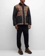 Image 5 of 6: Burberry Men's Weavervale Check Quilted Jacket