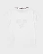 Image 2 of 3: Golden Goose Girl's Journey Embroidered T-Shirt, Size 4-10
