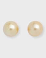 Image 1 of 5: Belpearl 18K Yellow Gold 13mm South Sea Pearl Stud Earrings