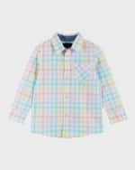 Image 4 of 5: Andy & Evan Boy's Button Down Shirt W/ Bow Tie And Trousers Set, Size 2-7