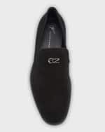 Image 5 of 5: Giuseppe Zanotti Men's Sorrento 15 Suede Loafers