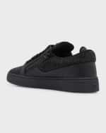 Image 2 of 5: Giuseppe Zanotti Men's GZ 94 Crystal Leather Low Top Sneakers