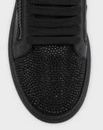 Image 3 of 5: Giuseppe Zanotti Men's GZ 94 Crystal Leather Low Top Sneakers