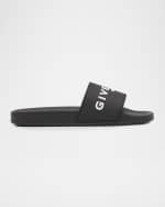 Image 1 of 6: Givenchy Men's Logo Slide Sandals