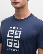 Image 4 of 6: Givenchy Men's 4G Stars Stamped Logo T-Shirt