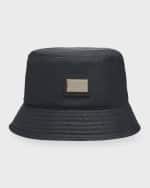 Image 1 of 2: Dolce&Gabbana Men's Logo Plaque Bucket Hat