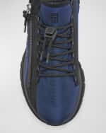 Image 3 of 5: Givenchy Men's Spectre Side-Zip Logo Runner Sneakers