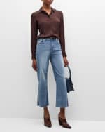 Image 5 of 6: 7 for all mankind Alexa Cropped Wide-Leg Jeans
