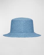 Image 3 of 4: Givenchy Woven Raffia Bucket Hat