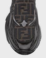 Image 4 of 6: Fendi Men's Flow Knit Runner Sneakers