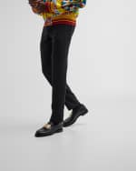 Image 2 of 6: Dolce&Gabbana Men's Sartorial Metal Plaque Loafers