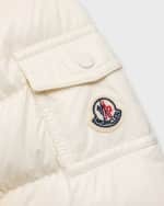 Image 3 of 3: Moncler Kids Bady Faux Fur Quilted Jacket, Size 4-6