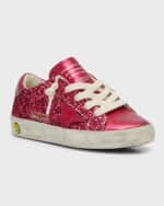 Image 4 of 6: Golden Goose Girl's Superstar Glitter Low-Top Sneakers, Toddlers/Kids