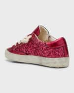 Image 2 of 5: Golden Goose Girl's Superstar Glitter Low-Top Sneakers, Baby/Toddler