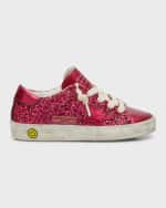 Image 1 of 5: Golden Goose Girl's Superstar Glitter Low-Top Sneakers, Baby/Toddler