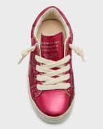 Image 5 of 5: Golden Goose Girl's Superstar Glitter Low-Top Sneakers, Baby/Toddler