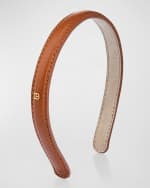 Image 1 of 2: Balmain Hair Riviera Small Cognac Headband