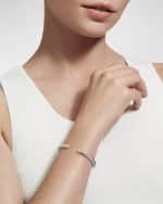 Image 2 of 4: David Yurman Cable Bracelet with Diamonds and 18K Gold in Silver, 5mm