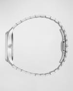 Image 4 of 4: Gucci Signature Bee Automatic Bracelet Watch with Turquoise Dial