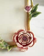 Image 2 of 2: Jay Strongwater Peony Photo Frame, 5" x 7"