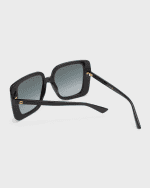 Image 2 of 5: Gucci Gradient Acetate Butterfly Sunglasses
