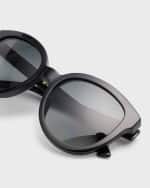 Image 5 of 5: Gucci GG1315S Polarized Round Acetate Sunglasses