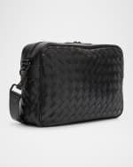 Image 4 of 6: Bottega Veneta Men's Intrecciato Medium Crossbody Bag