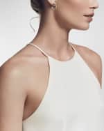 Image 2 of 3: David Yurman Crossover Hoop Earrings in Silver with 18K Gold, 17mm