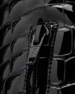 Image 5 of 5: Khaite Marfa Croco Over-The-Knee Boots