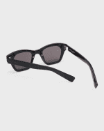 Image 2 of 5: Saint Laurent SL 592 Acetate Rectangle Sunglasses