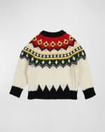 Image 2 of 3: Moncler Grenoble Girl's Grenoble Wool Sweater, Size 4-6