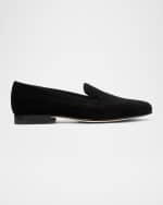 Image 1 of 4: Ralph Lauren Purple Label Men's Alonzo Velvet Loafers