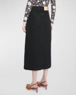 Image 4 of 6: Ulla Johnson The Bea Denim Midi Skirt