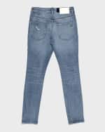 Image 2 of 2: DL1961 Boy's Zane Distressed Skinny Jeans, Size 2-7