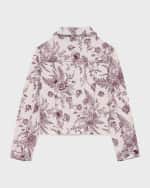 Image 2 of 2: DL1961 Girl's Manning Denim Jacket, Size S-6