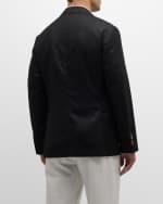Image 5 of 6: Brunello Cucinelli Men's Two-Button Wool Sport Coat